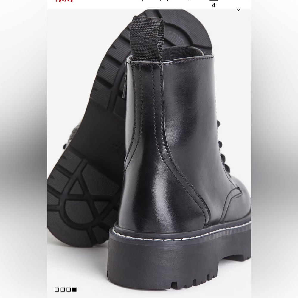 H&M Lace-Up Girls Boots - Picture 3 of 8